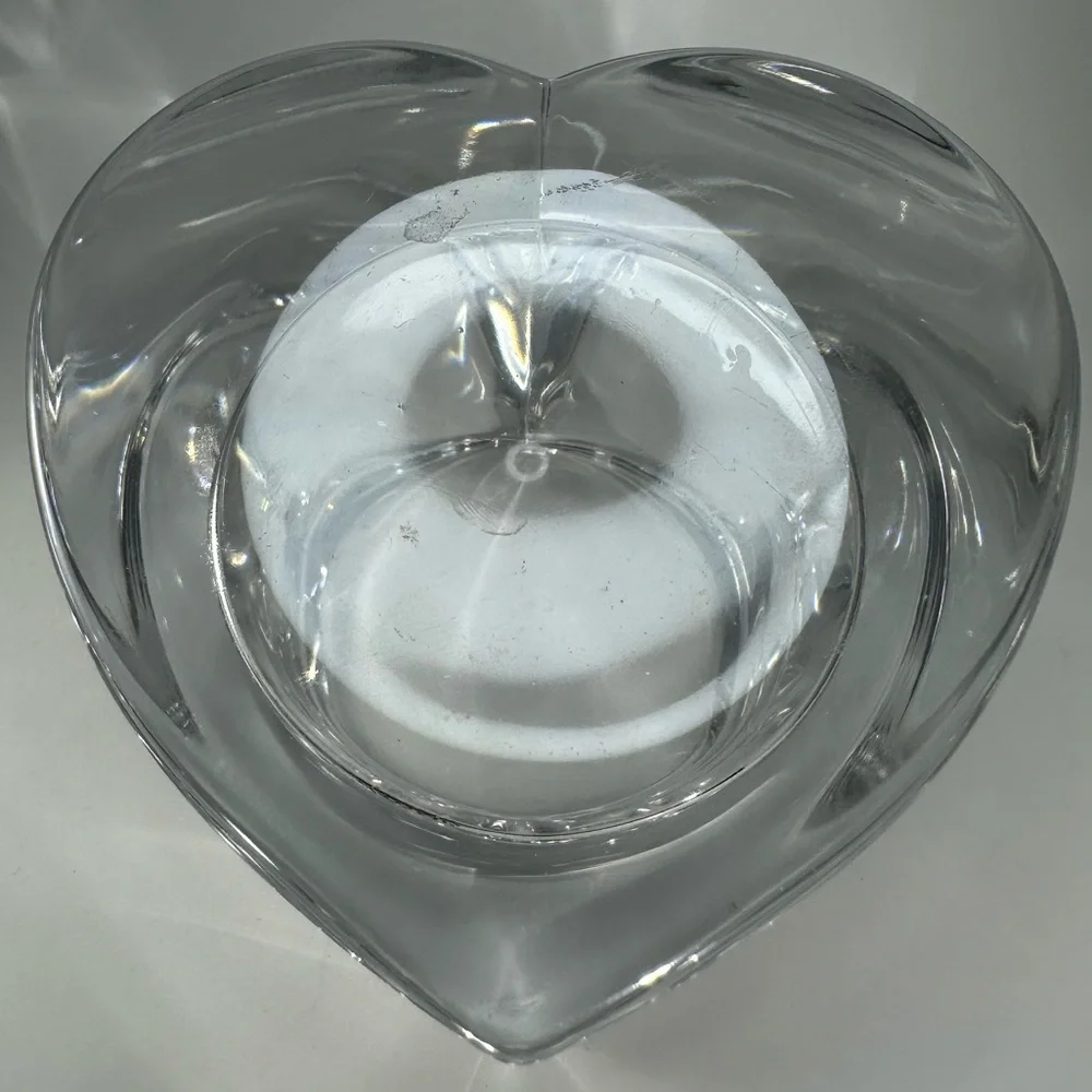 Royal‎ Limited Clear Heart Votive Candleholder 24% Full Lead Crystal